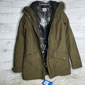 NEW COLUMBIA WOMEN'S CARSON PASS 3-IN-1 INTERCHANGE HOODED JACKET SIZE XS